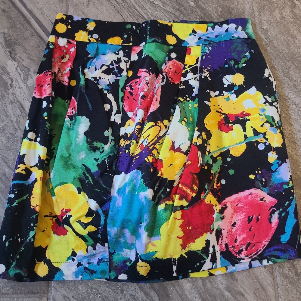 Forever 21 Printed Floral Skirt